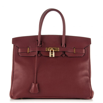 Hermes Chevre de Coromandel Birkin 35 Rouge H 1 of 12