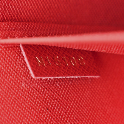 Louis Vuitton Damier Ebene Pochette Felicie Chain Wallet 7 of 12