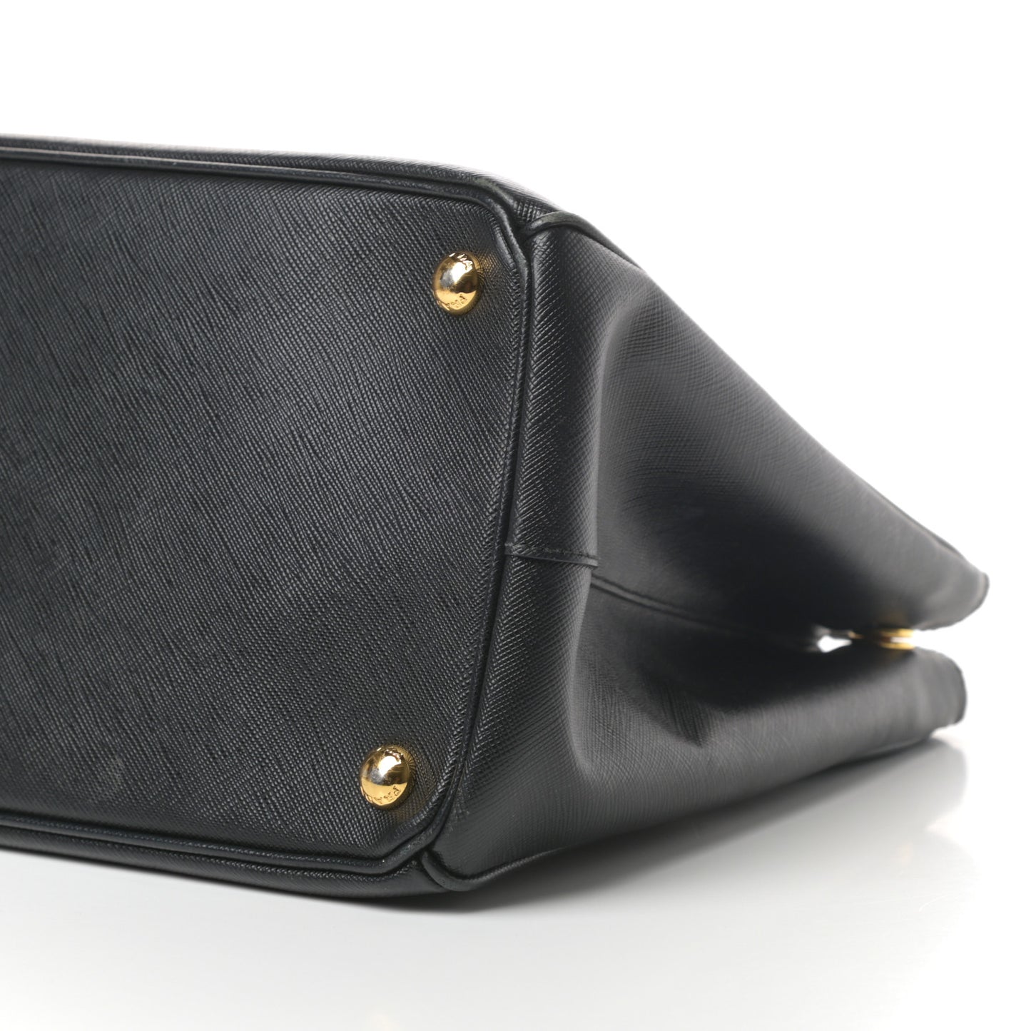 Saffiano Large Galleria Double Zip Tote Black