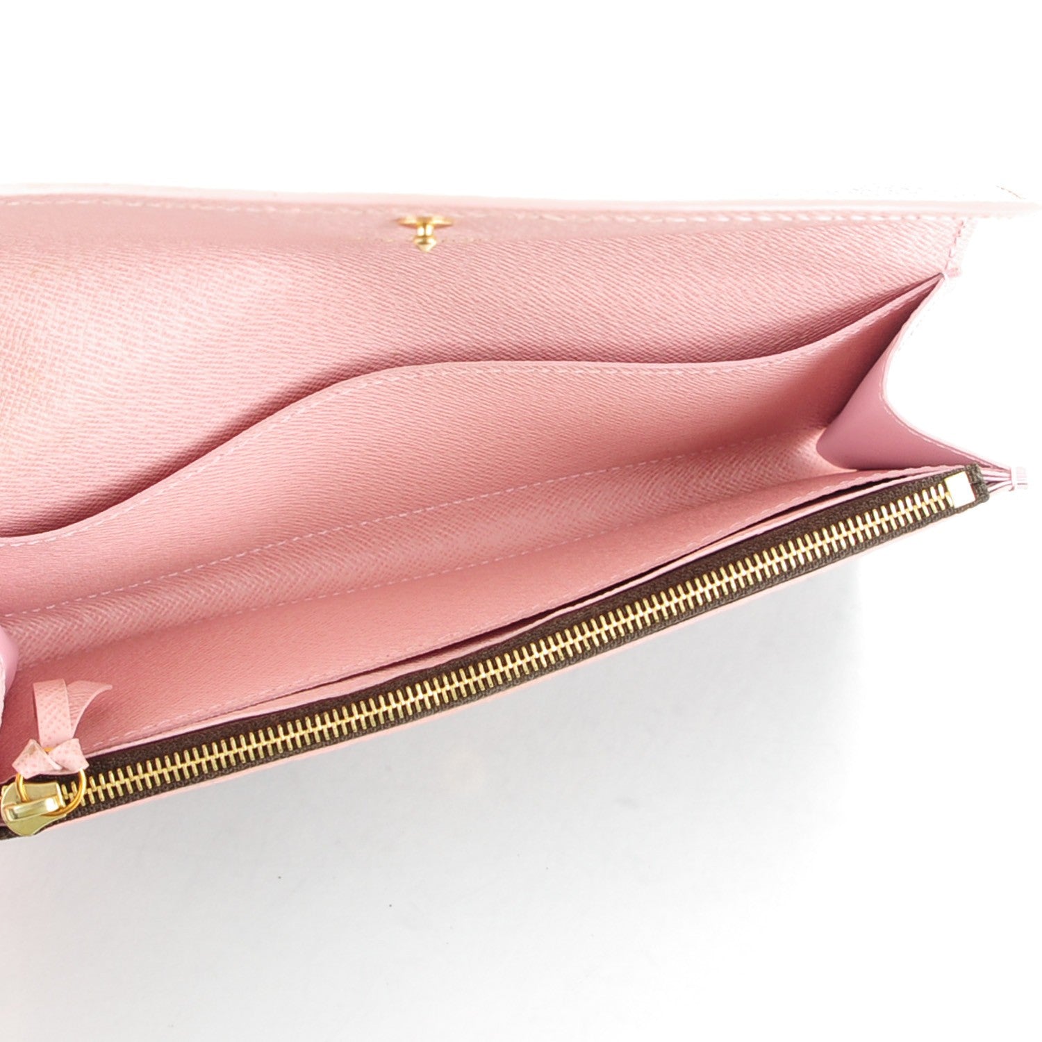 Louis Vuitton Damier Ebene Caissa Wallet Rose Ballerine 5 of 7