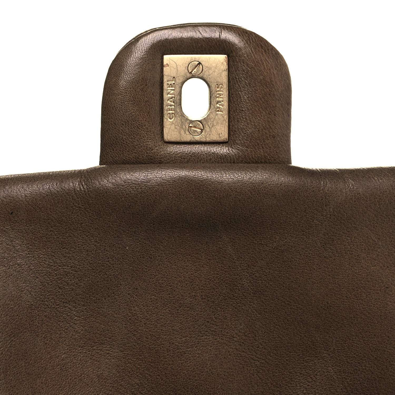 Chanel Lambskin Bubble Quilt Flap Brown 12 of 14