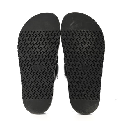 Hermes Nappa Extra Sandals 37 Black 5 of 10