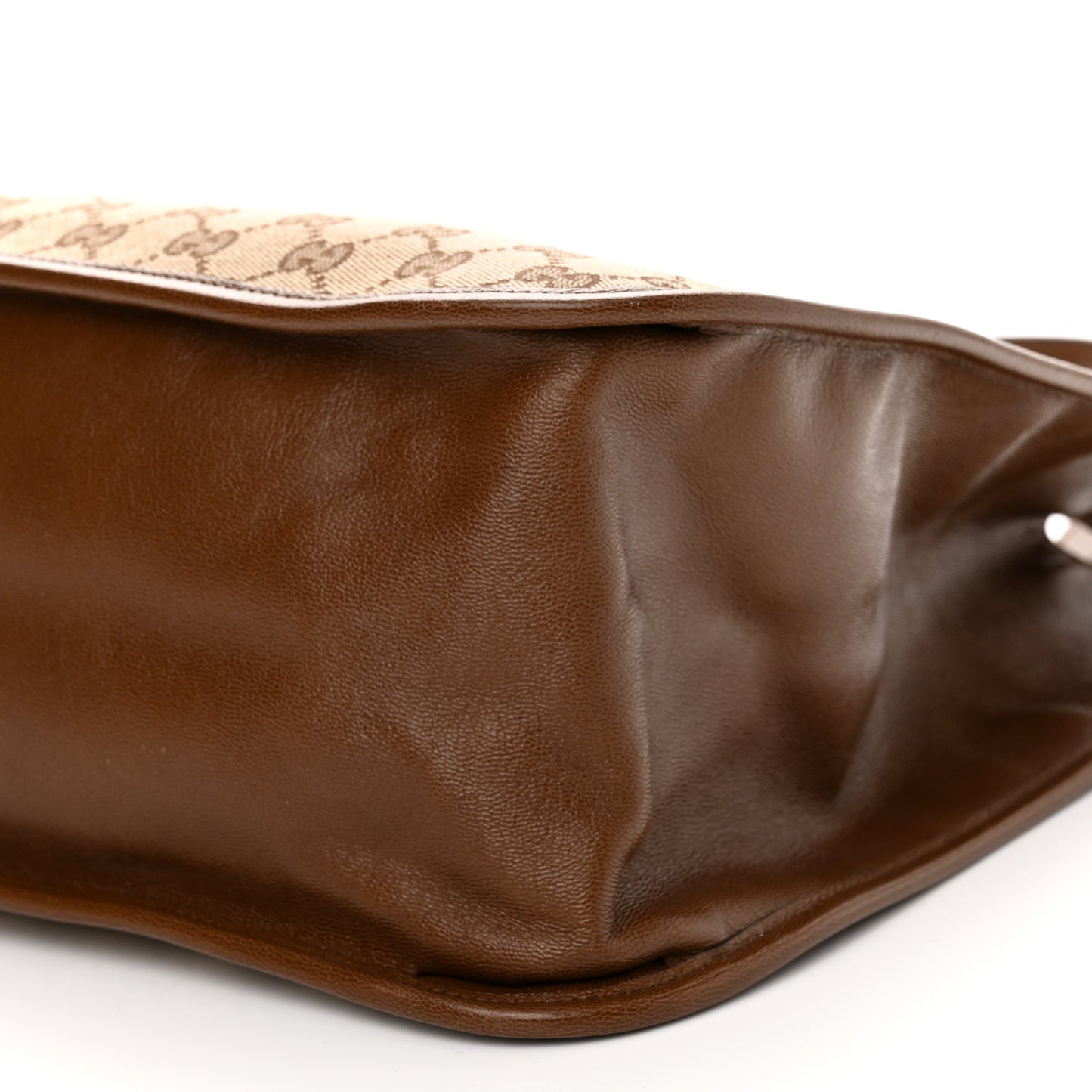 Monogram Horsebit 1955 Tote Bag Beige Brown Sugar