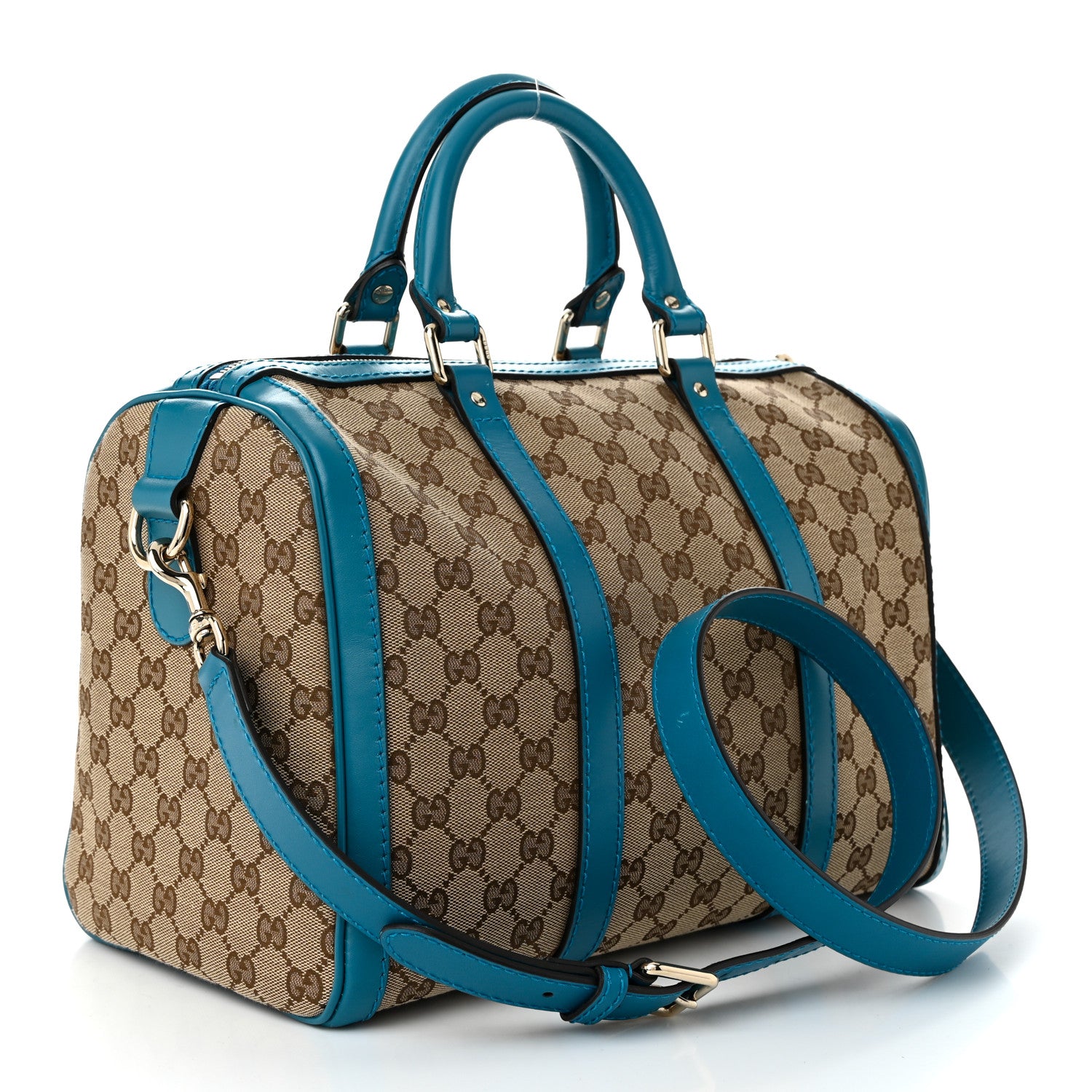 Gucci Monogram Medium Joy Boston Blue 2 of 12