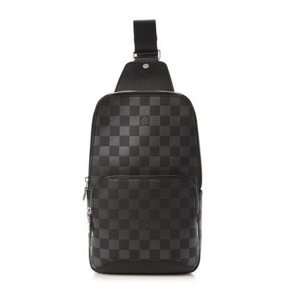Louis Vuitton Damier Infini Avenue Sling Bag Onyx Silver 1 of 11