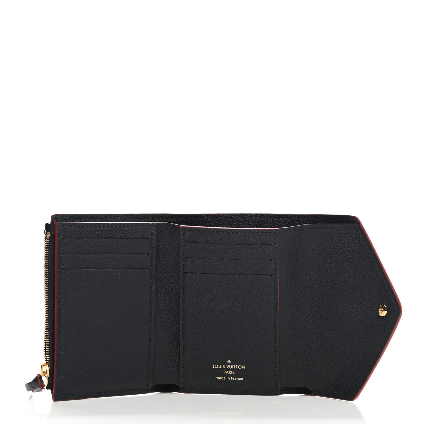 Empreinte Victorine Wallet Marine Rouge