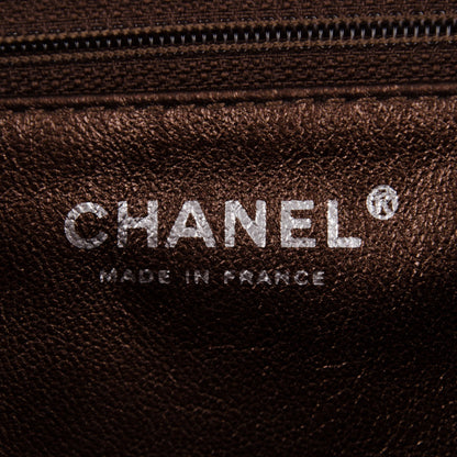 Chanel Metallic Aged Calfskin Quilted Reissue 2.55 Accordion Flap Bronze 6 of 7