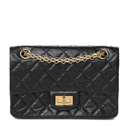 Chanel Aged Calfskin Quilted 2.55 Reissue Mini Flap Black 1 of 10
