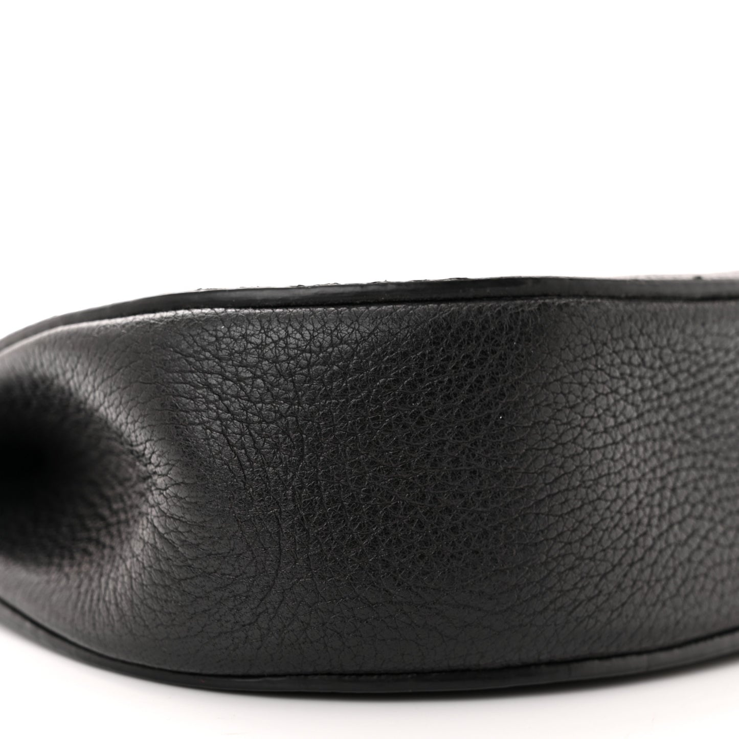 Grained Lambskin Nano Drew Shoulder Bag Black