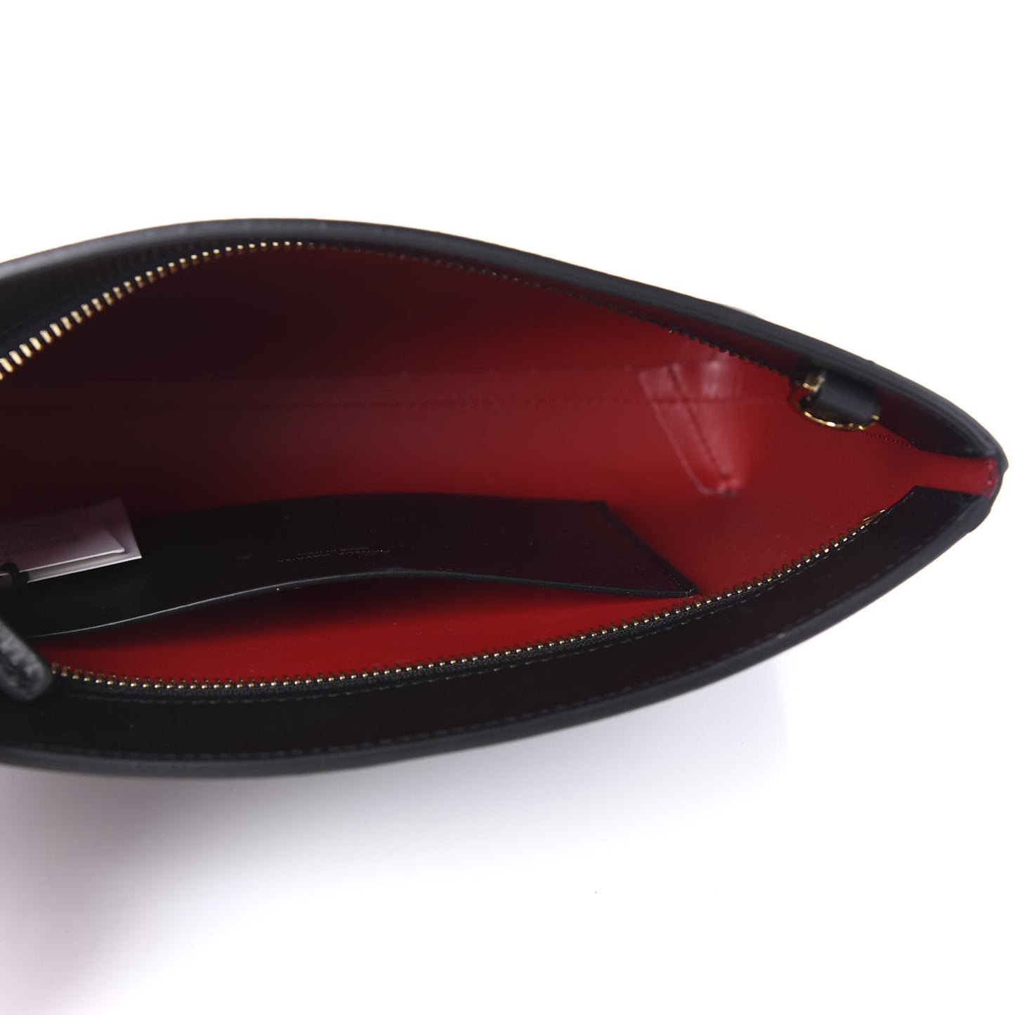 Calfskin Logo Debossed Bag Black
