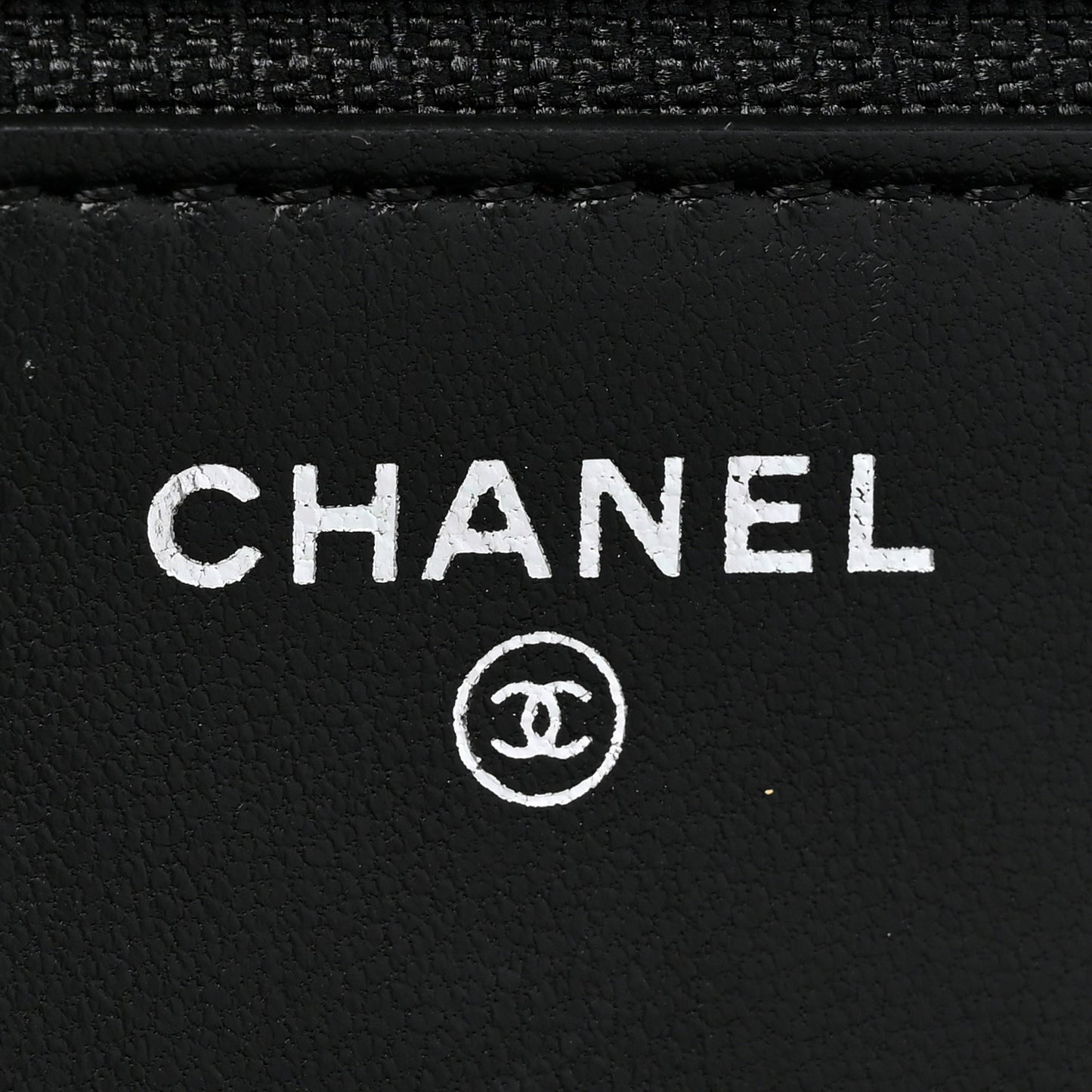 Lambskin Quilted Wallet On Chain WOC Black