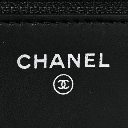 Chanel Lambskin Quilted Wallet On Chain WOC Black 8 of 10