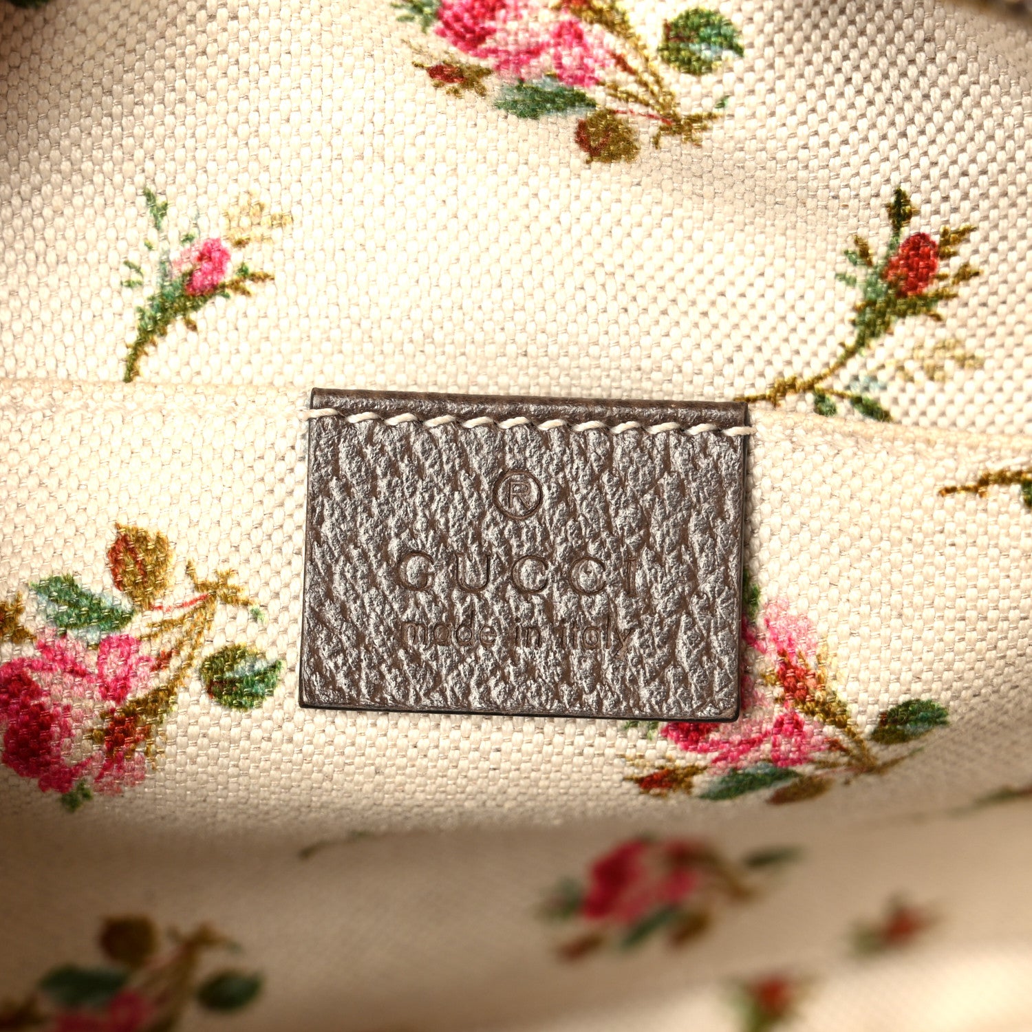 Gucci GG Supreme Monogram Web Neo Vintage Shoulder Bag Beige New