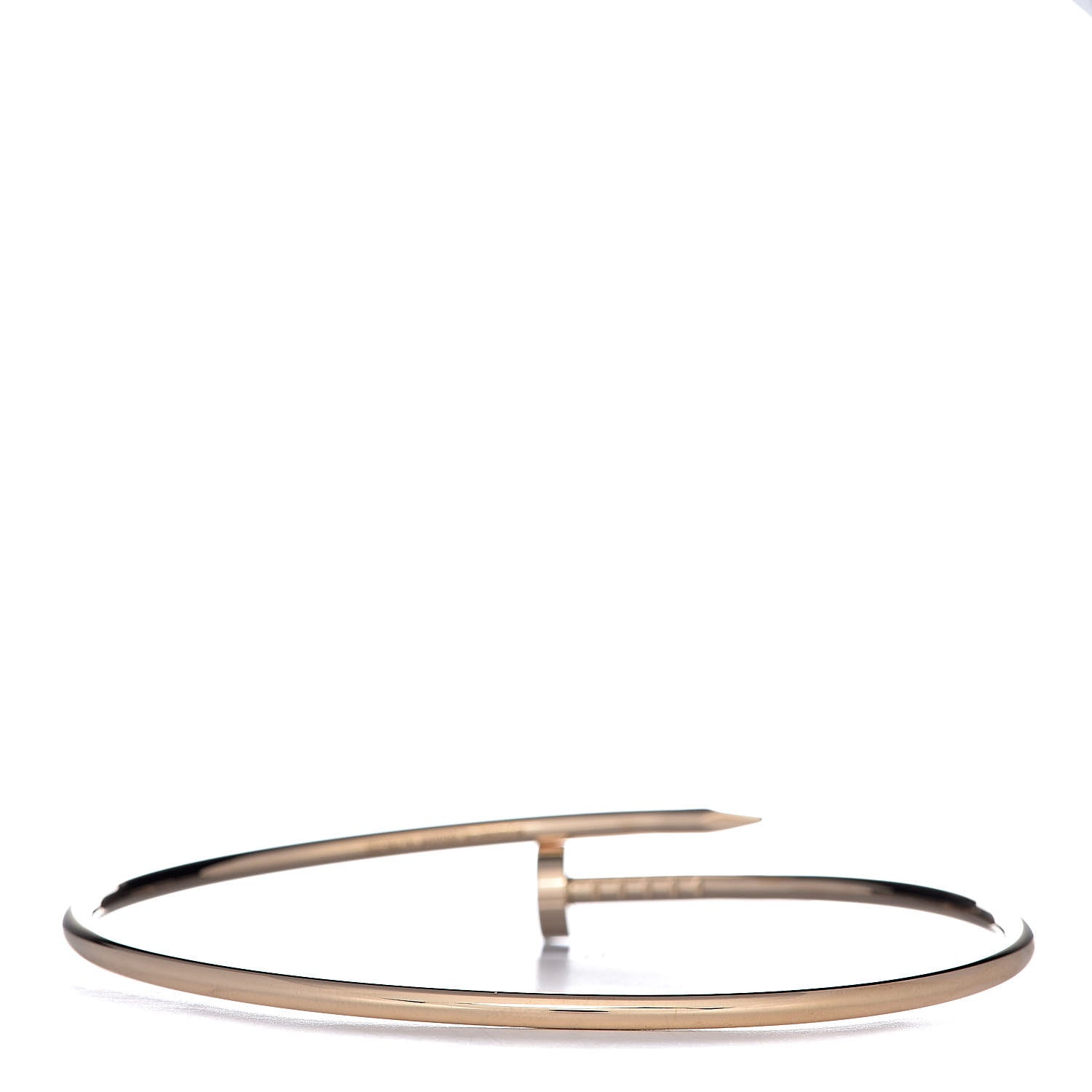 Cartier 18K Yellow Gold Small Juste Un Clou Bracelet 19 3 of 5