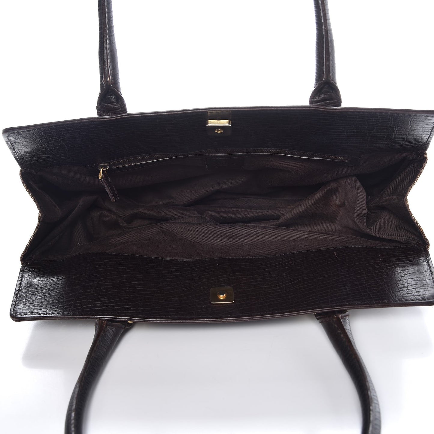 Monogram Horsebit Chain Shoulder Bag Brown