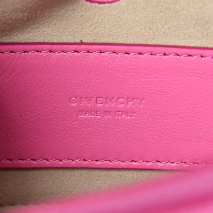 Givenchy Goatskin Quilted GV3 Mini Pocket Convertible Bag Pink 8 of 10