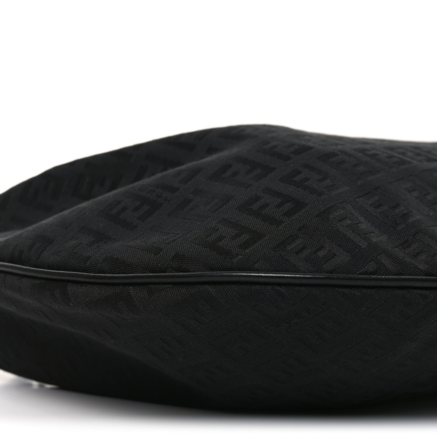Fendi Zucchino Vitello Medium Chef Hobo Black 8 of 9