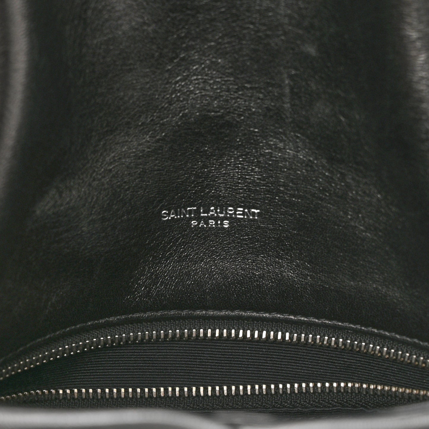 Lambskin Quilted Small Loulou Puffer Monogram Chain Satchel Black