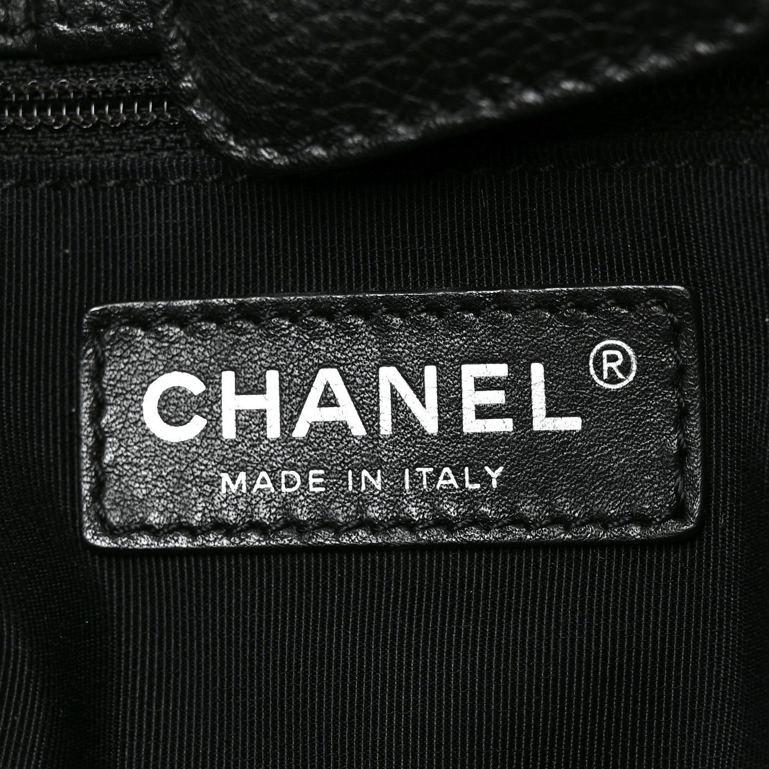 Chanel Calfskin Cerf Executive Shopper Tote Black 6 of 11