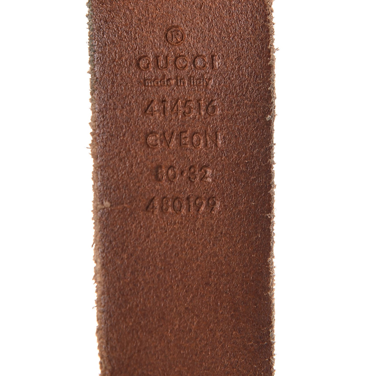 Cuoio Toscano Nickel Double Double G 30mm Belt 80 32 Cuir