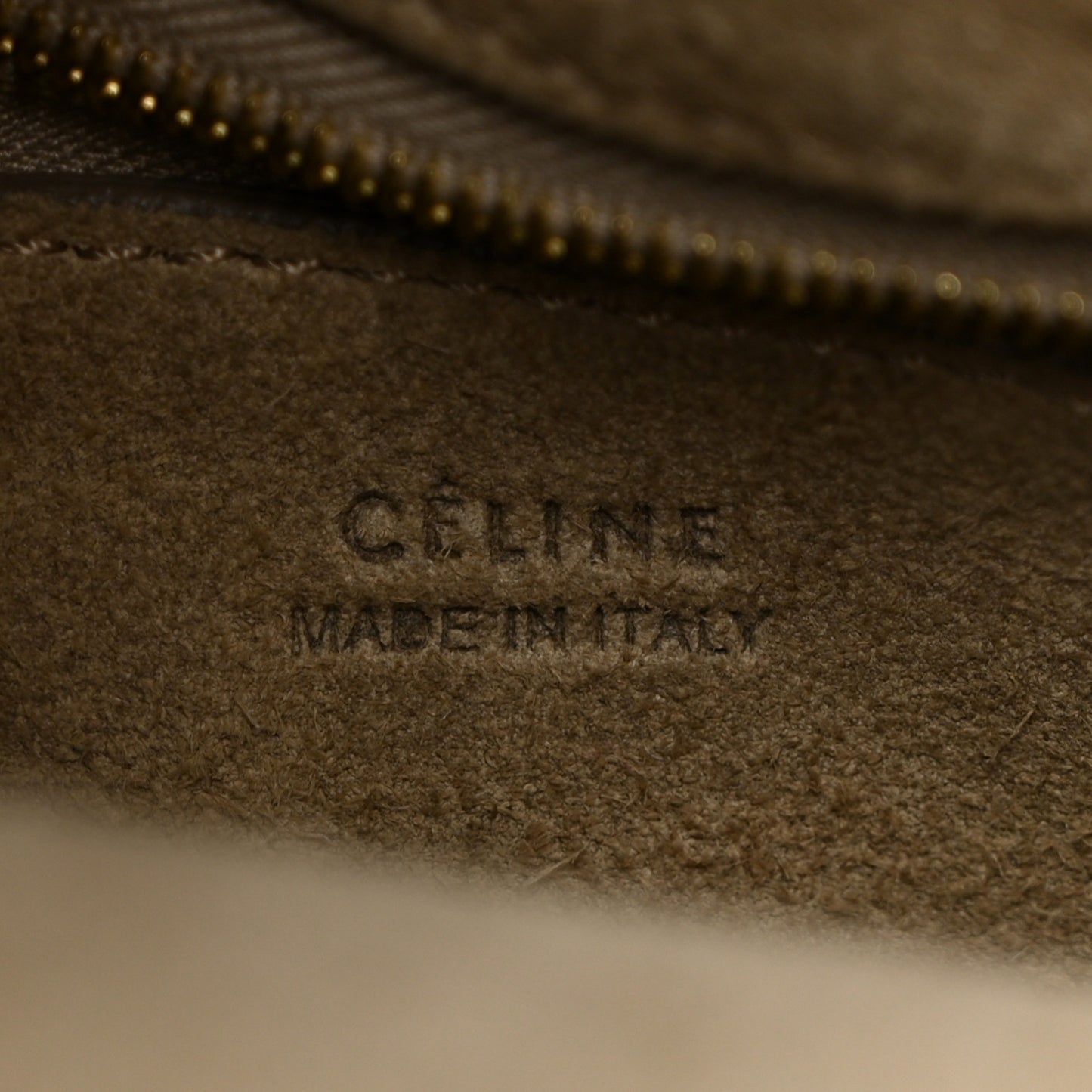 Soft Grained Calfskin Sangle Bucket Bag Taupe