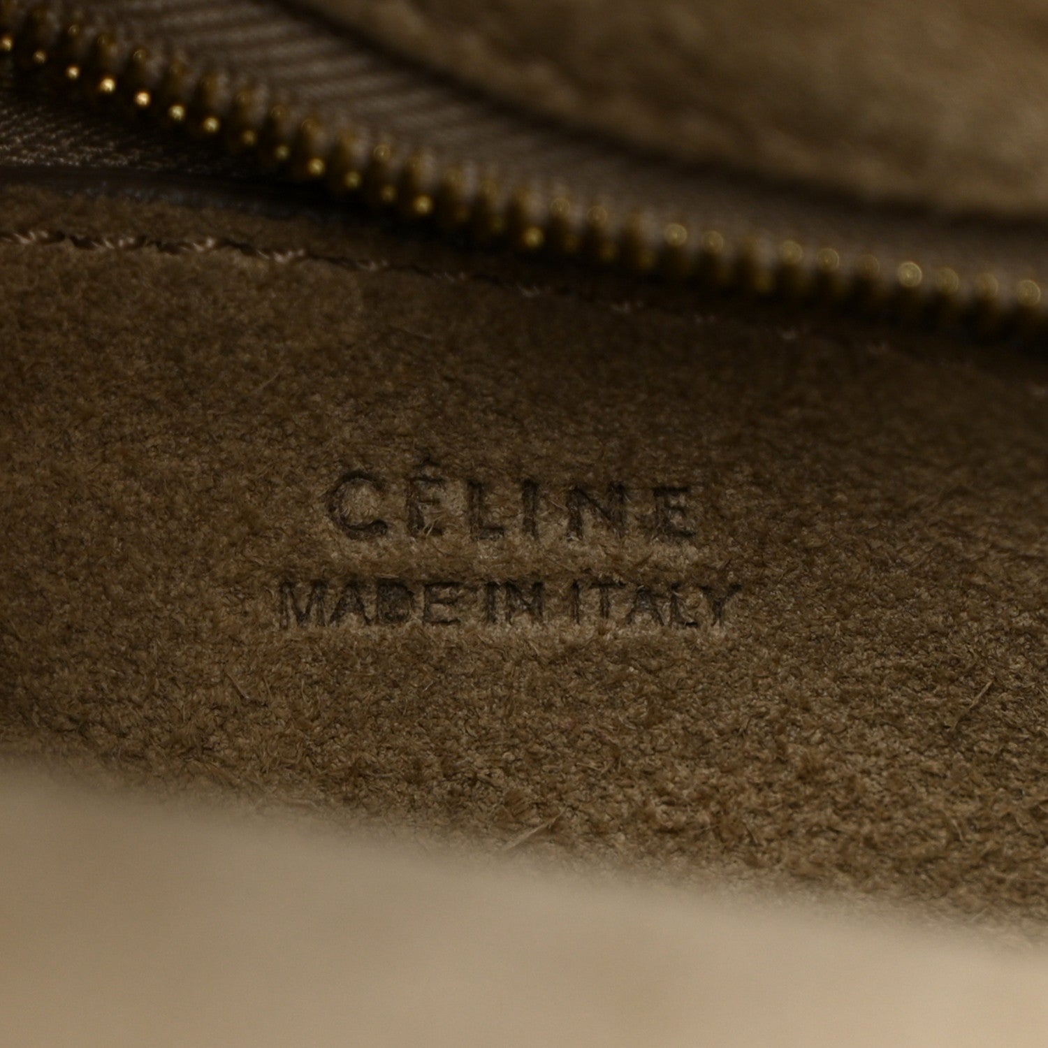 Celine Soft Grained Calfskin Sangle Bucket Bag Taupe 6 of 13
