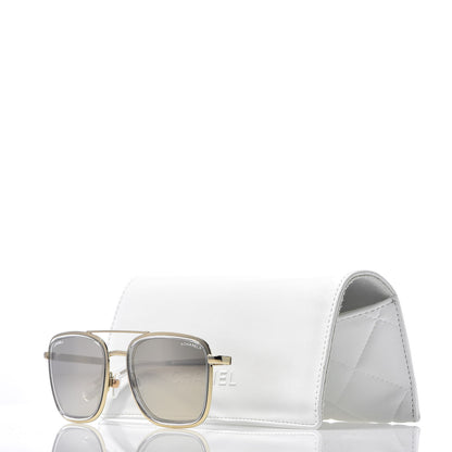 Chanel Pilot Sunglasses 4241 Gold 8 of 8