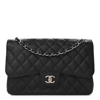 Chanel Caviar Quilted Jumbo Double Flap Black 1 of 9