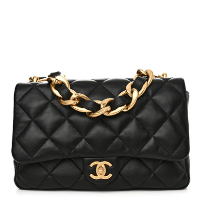 Chanel Lambskin Quilted Large CC Funky Town Flap Black 1 of 10