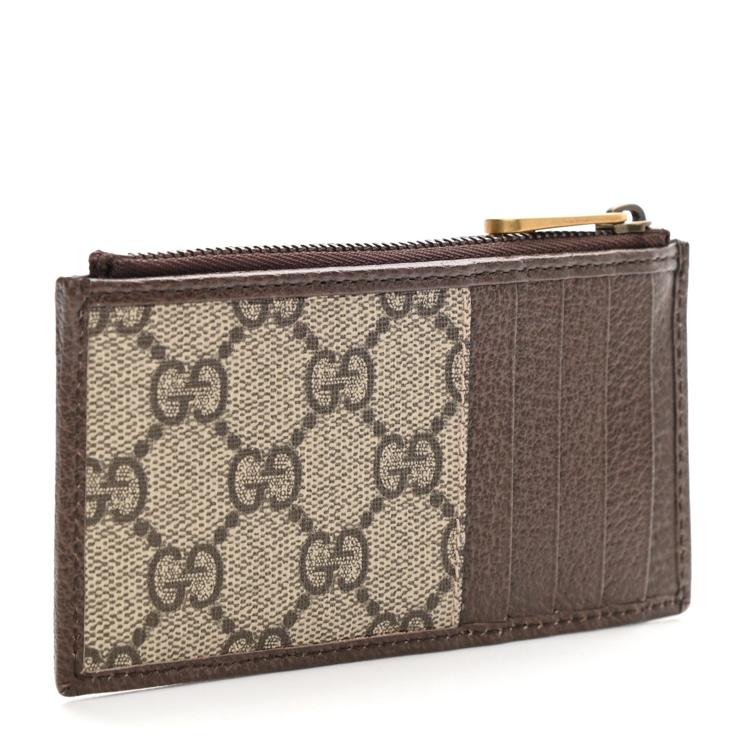 Gucci GG Supreme Monogram Web Ophidia Coin Case Brown 3 of 7