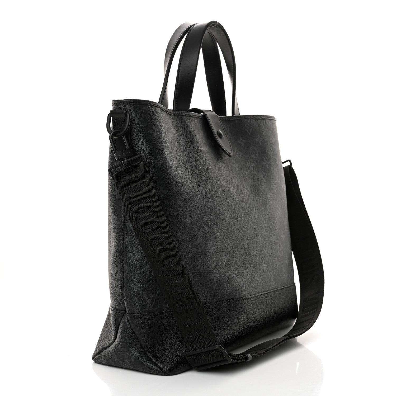 Louis Vuitton Monogram Eclipse Saumur Tote Black 3 of 10
