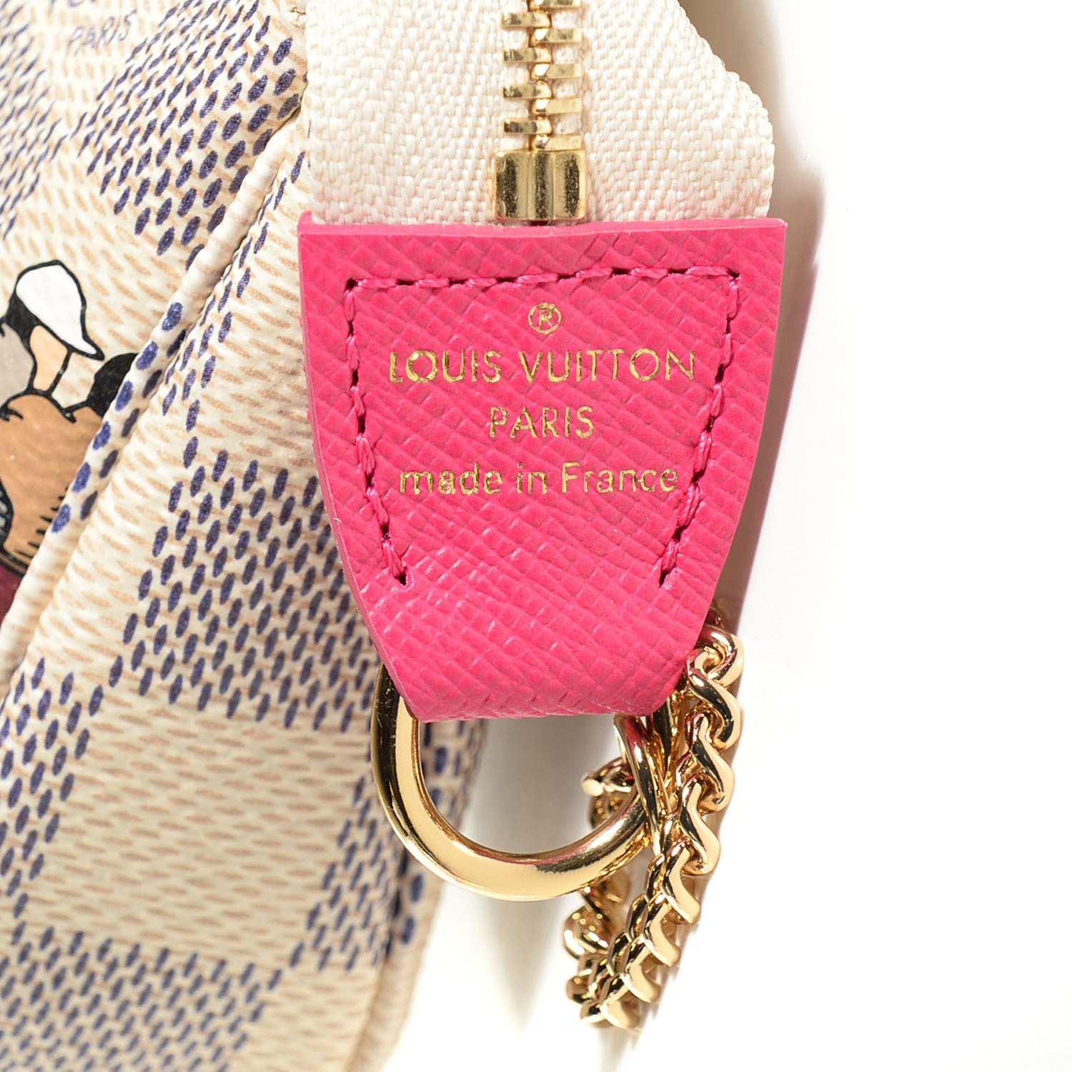 Louis Vuitton Damier Azur 2015 Christmas Animation Mini Pochette Accessories 8 of 8