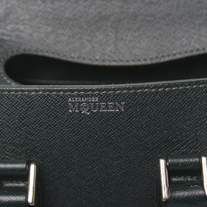 Alexander McQueen Grain Calfskin Mini Heroine Military Green 8 of 13