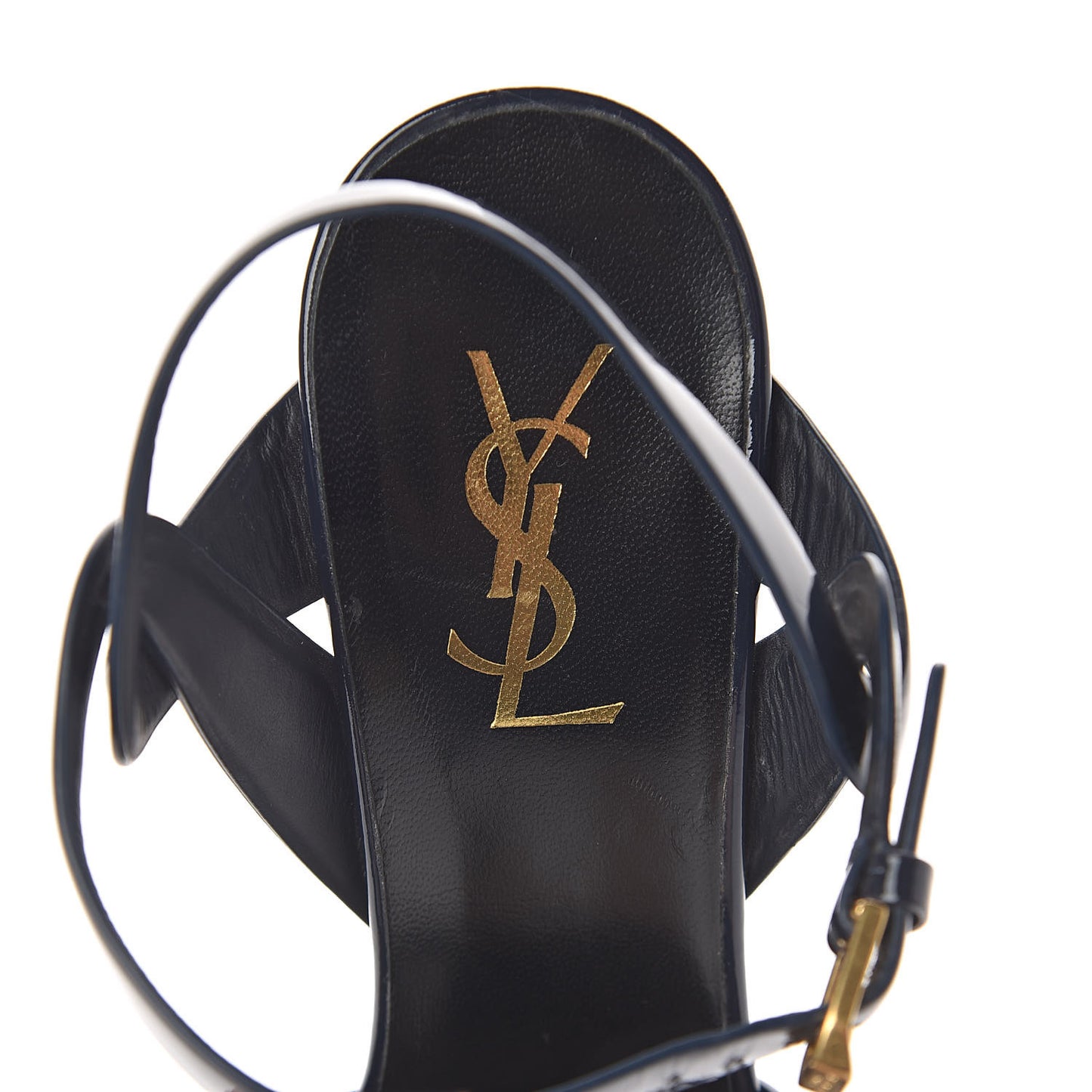 Patent Tribute 105 Platform Sandals 39.5 Navy