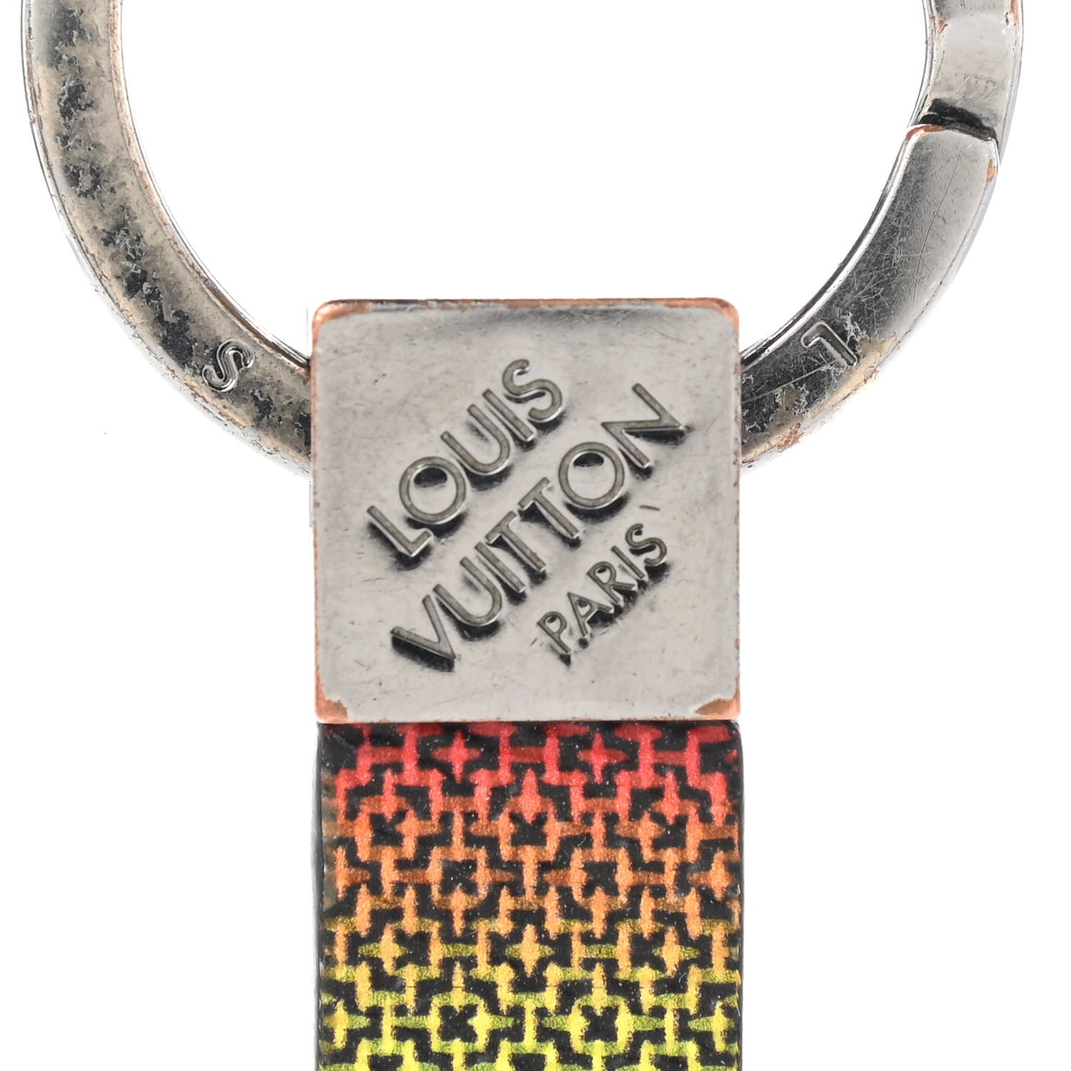 Louis Vuitton Damier Rainbow LV Dragonne Key Holder Multicolor 6 of 6