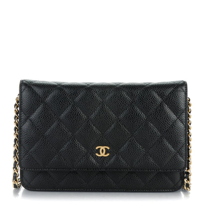 Chanel Caviar Quilted Wallet On Chain WOC Black 1 of 8