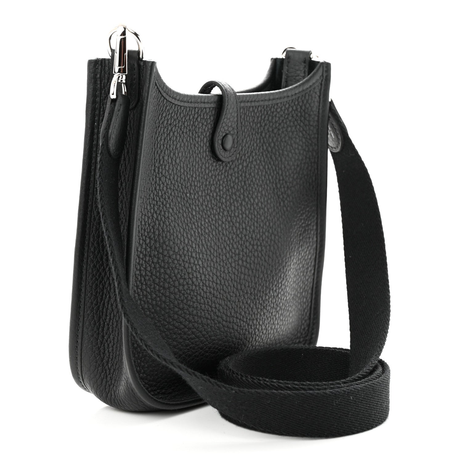 Hermes Taurillon Clemence Evelyne TPM Black 3 of 10
