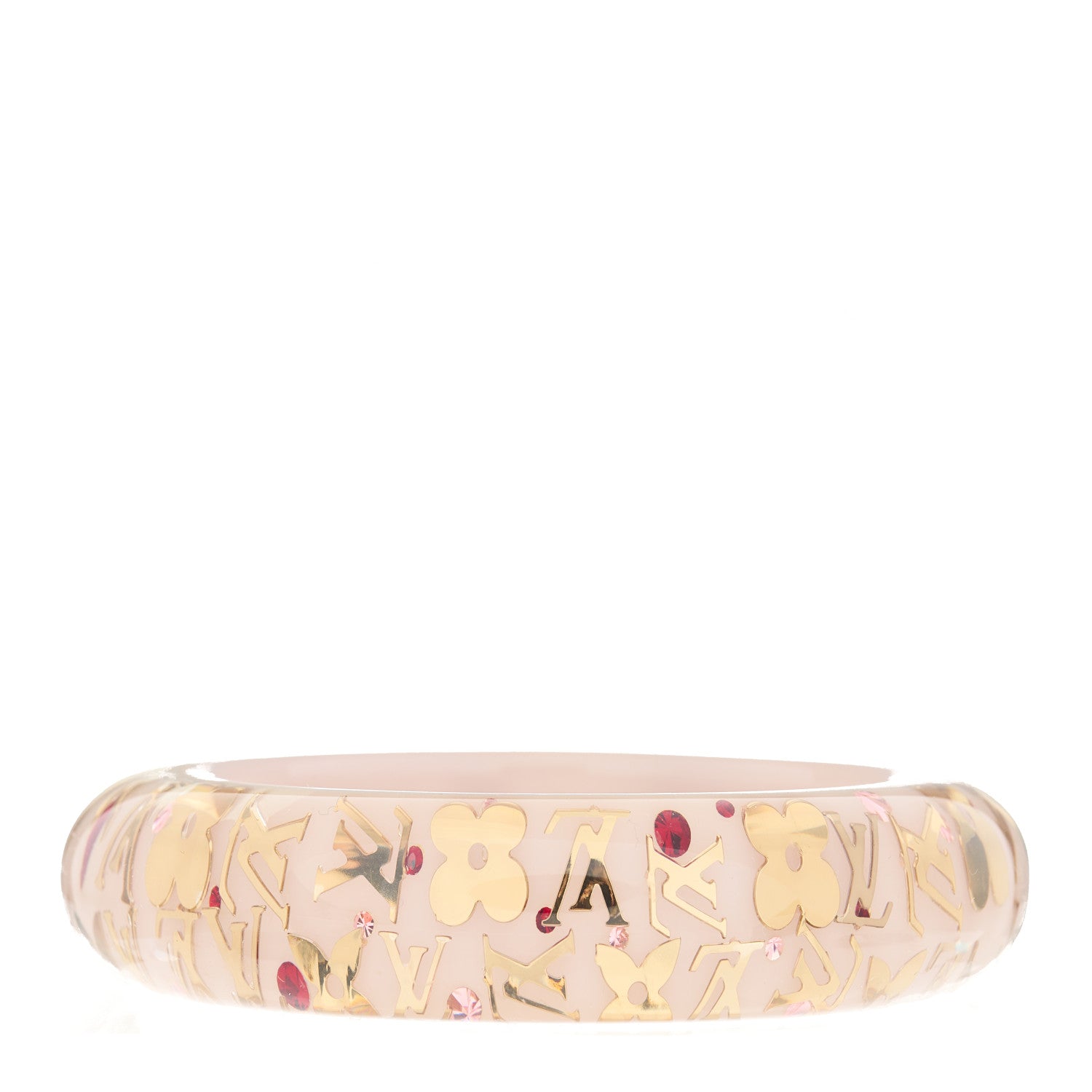 Louis Vuitton Resin Swarovski Medium Inclusion Bracelet GM Rose 3 of 3