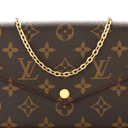 Louis Vuitton Monogram Pochette Felicie Chain Wallet Fuchsia 9 of 12