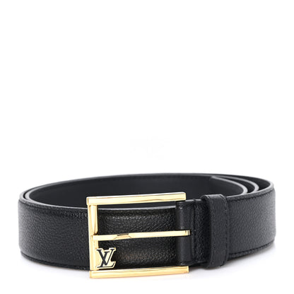 Louis Vuitton Calfskin Saint Germain 25mm Belt 95 38 Black 1 of 4