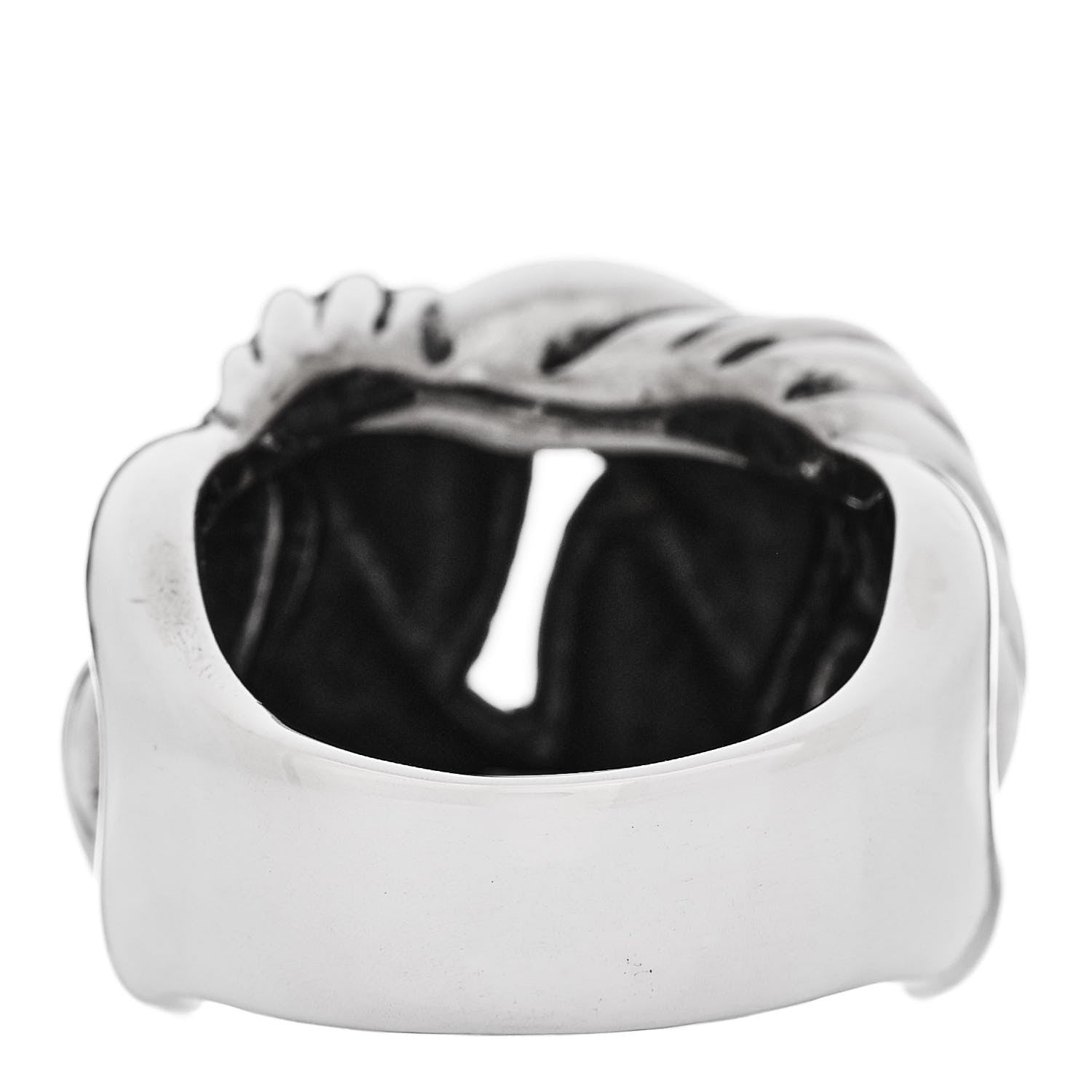 David Yurman Sterling Silver Belmont Ring 54 6.75 3 of 4