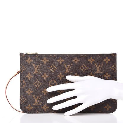 Louis Vuitton Monogram Neverfull MM GM Pochette 2 of 9