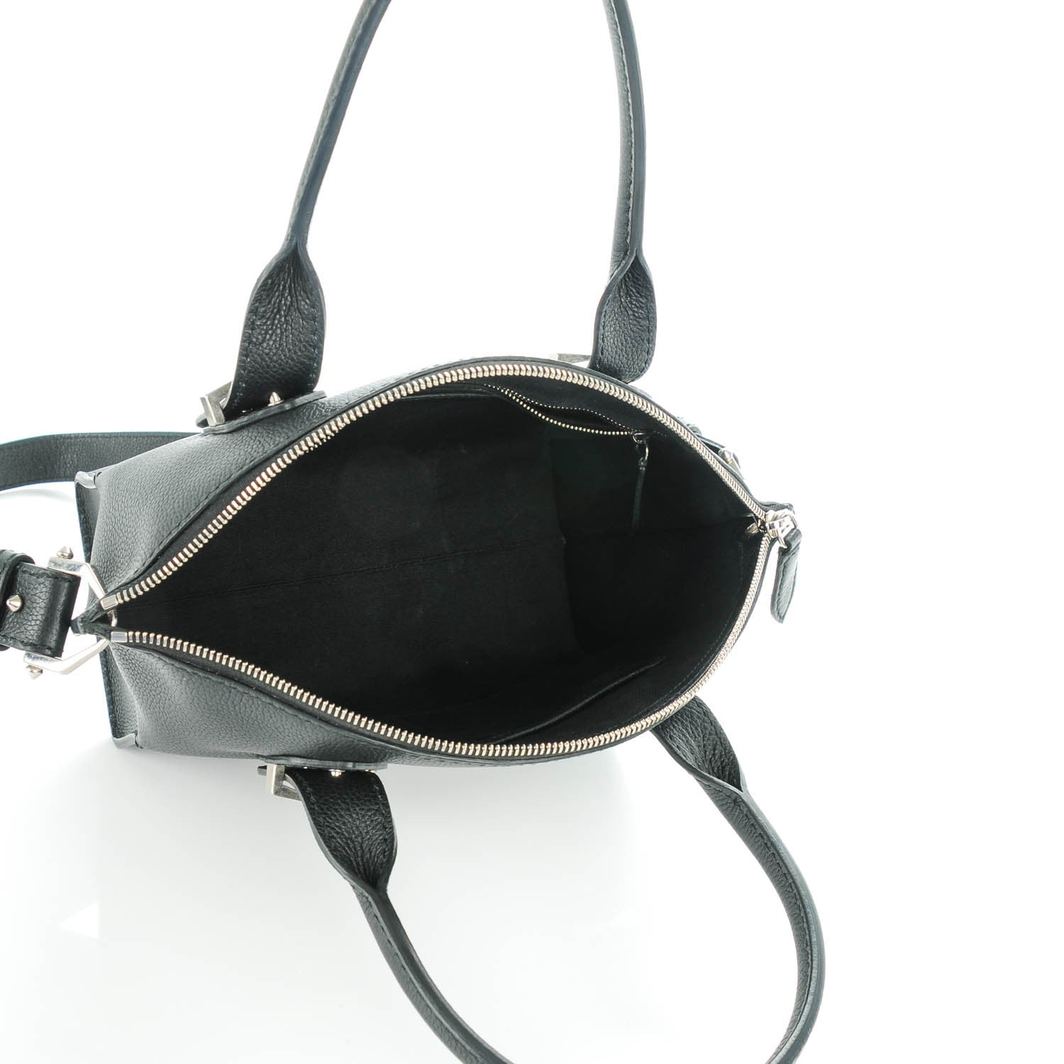 Alexander McQueen Grained Calfskin Small Legend Satchel Black 5 of 7