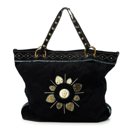 Gucci Suede Studded Medium Irina Tote Black 1 of 11