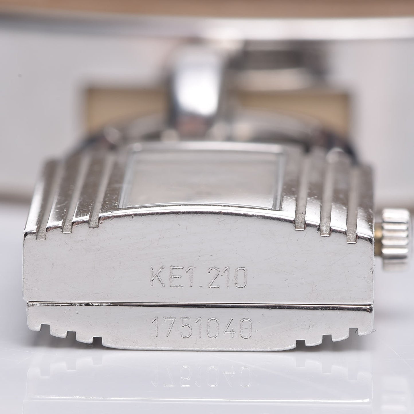 Stainless Steel Swift 20mm Kelly Cadena Double Tour Quartz Watch Etoupe