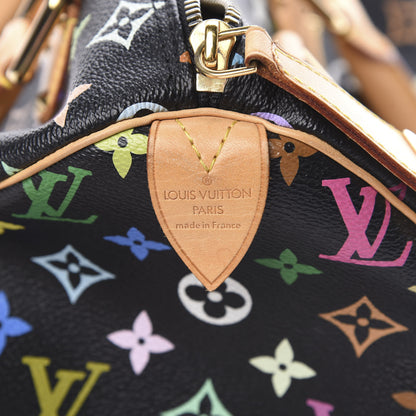 Louis Vuitton Monogram Multicolor Speedy 30 Black 6 of 16