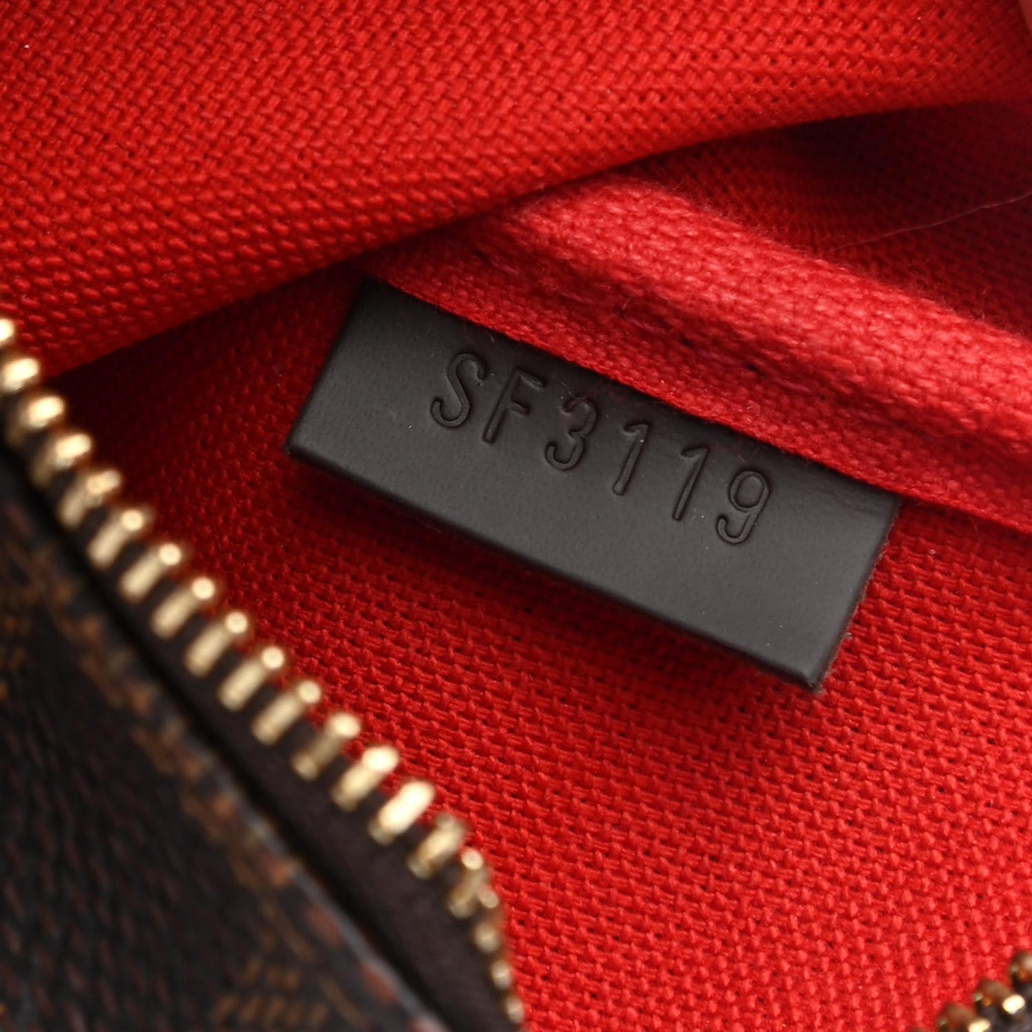 Damier Ebene 2019 Christmas Animation Mini Pochette Accessories Red