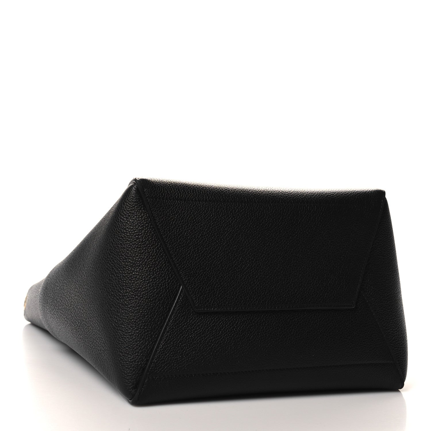 Celine Soft Grained Calfskin Sangle Bucket Bag Black 4 of 10