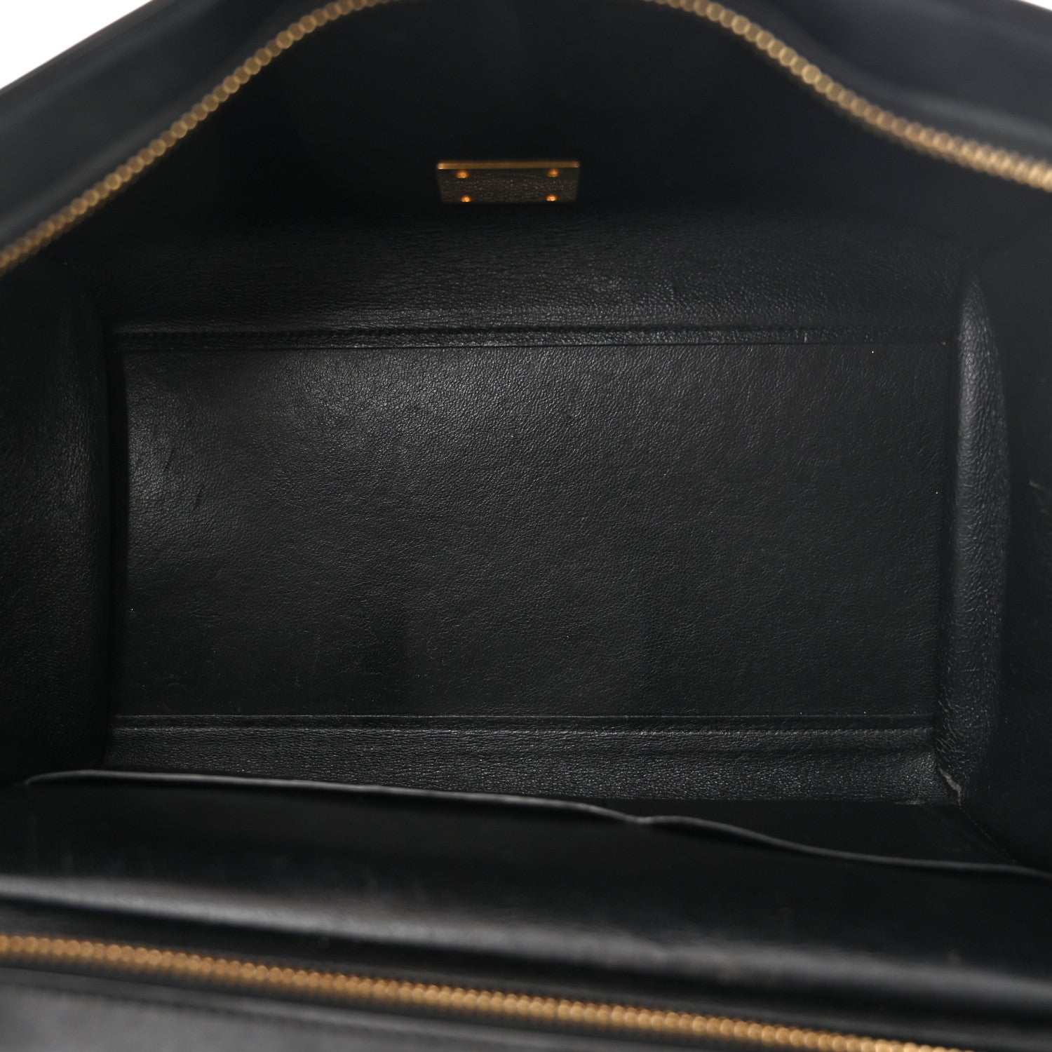 Celine Bullhide Calfskin Nubuck Small Tri-Color Trapeze Coffee 5 of 11