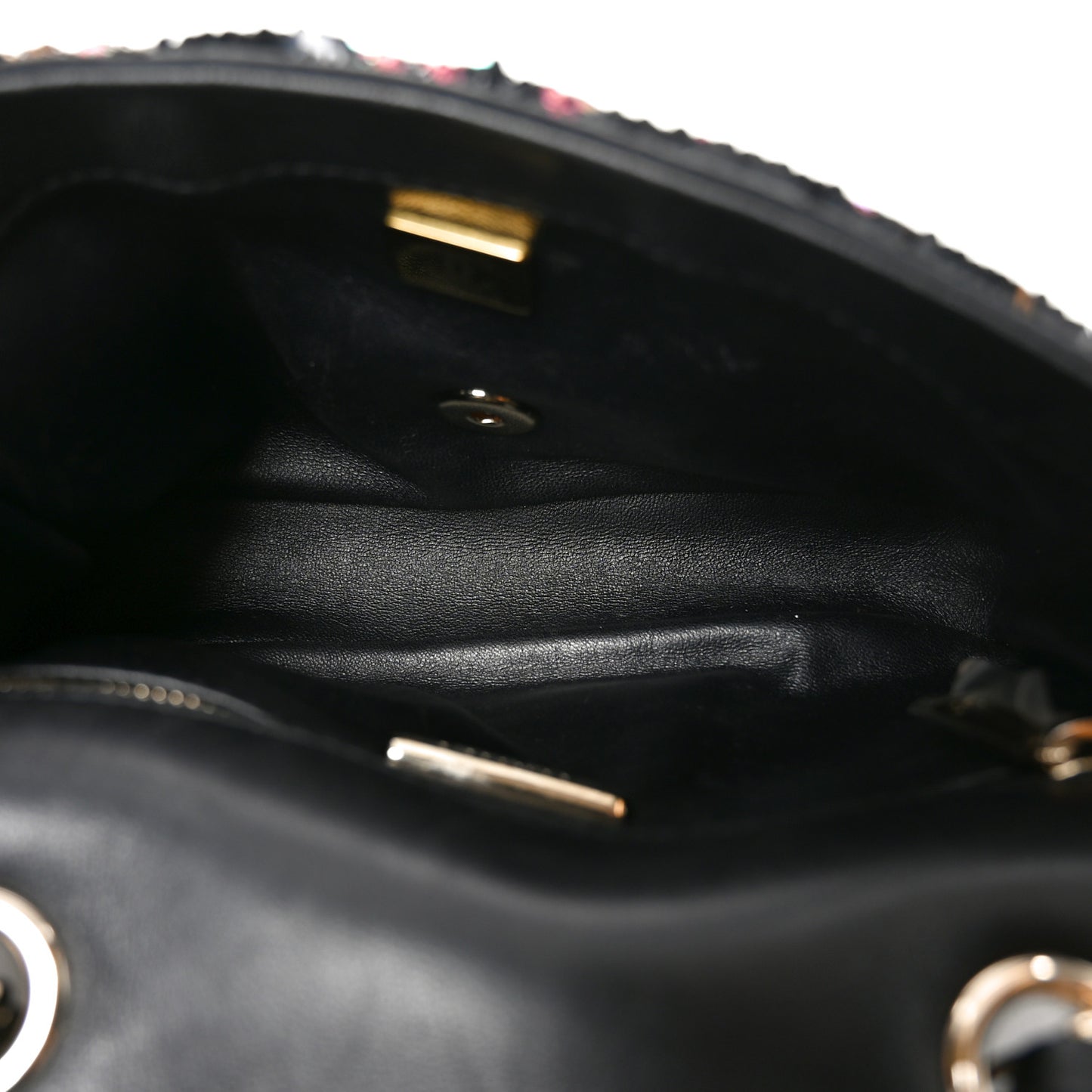 Sequin CC Small Single Flap Black Multicolor
